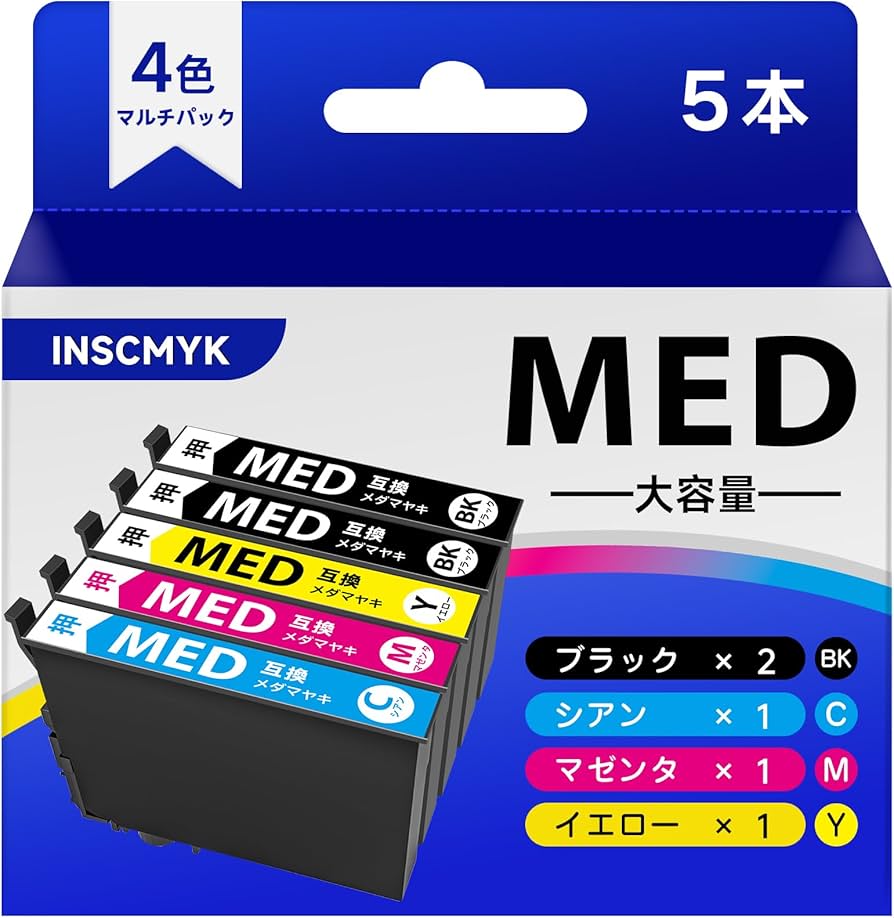Amazon.co.jp: MED-4CL メダマヤキ インク エプソン対応 MED EPSON用